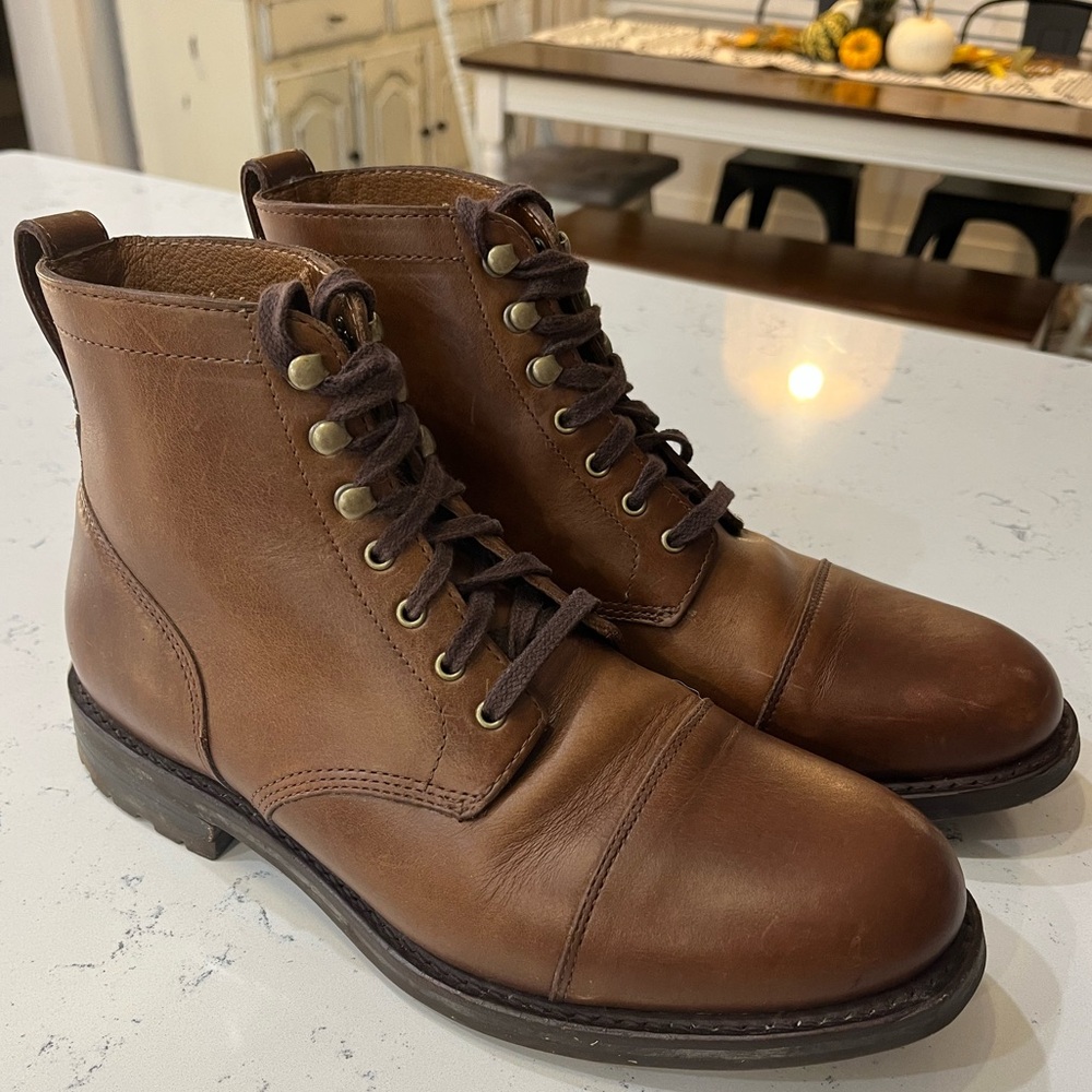 J. Crew Kenton Superior Leather Boots Vibram Sole